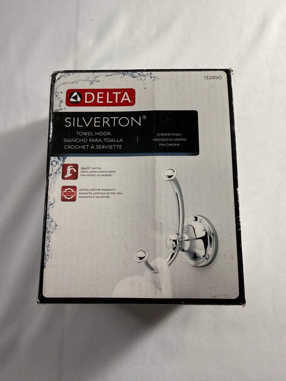 Delta Silverton Chrome Double Robe and Towel Hook